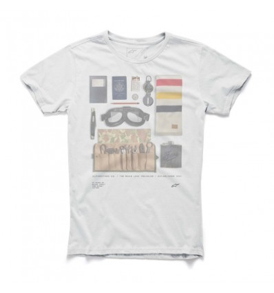 T-Shirt Alpinestars grafica No Frills Tee bianca