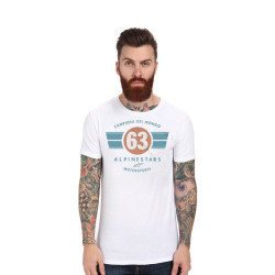 T-Shirt Alpinestars grafica World Tee bianca T-Shirt Alpinestars grafica World Tee bianca