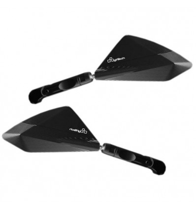 Specchi Lightech da manubrio per Yamaha T-Max 500 08-11 e T-Max 530 neri Specchi Lightech da manubrio per Yamaha T-Max 500 08-11 e T-Max 530 neri