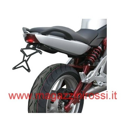 Portatarga regolabile nero Kawasaki ER-6n Portatarga regolabile nero Kawasaki ER-6n