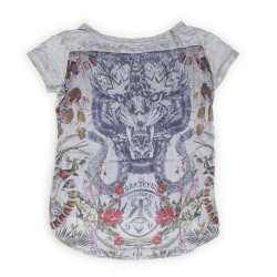 Canotta Rude Riders da donna Old Grey con stampa Canotta Rude Riders da donna Old Grey con stampa
