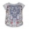 Canotta Rude Riders da donna Old Grey con stampa Canotta Rude Riders da donna Old Grey con stampa