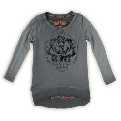 Maglia Rude Riders da donna Old Grey con stampa Maglia Rude Riders da donna Old Grey con stampa