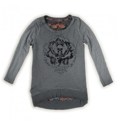 Maglia Rude Riders da donna Old Grey con stampa Maglia Rude Riders da donna Old Grey con stampa