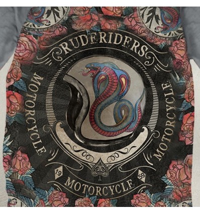 Maglia Rude Riders da donna Old Grey con stampa Maglia Rude Riders da donna Old Grey con stampa