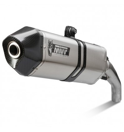 Terminale Mivv Speed Edge Inox per Honda Integra 700/750, NC700S, NC700X...