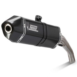 Terminale Mivv Speed Edge Steel Black per Honda Integra 700/750, NC700S, NC700X...