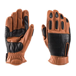Guanti da moto Blauer Banner in pelle biscotto e nero Guanti da moto Blauer Banner in pelle biscotto e nero