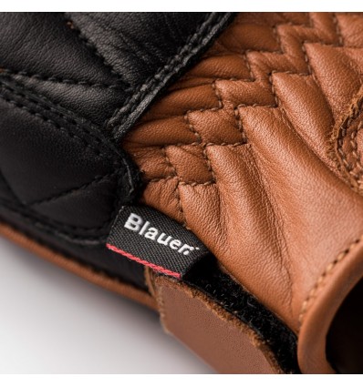 Guanti da moto Blauer Banner in pelle biscotto e nero Guanti da moto Blauer Banner in pelle biscotto e nero