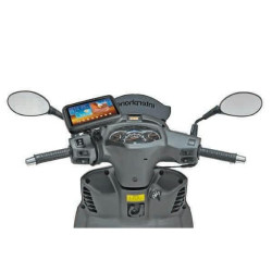 Custodia Cellular Line da manubrio scooter per navigatori GPS fino a 5,4 pollici Custodia Cellular Line da manubrio scooter per navigatori GPS fino a 5,4 pollici