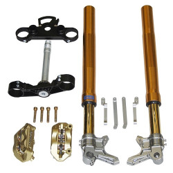 Kit forcella completo Ohlins con pinze Brembo per Yamaha T-Max 530 Kit forcella completo Ohlins con pinze Brembo per Yamaha T-Max 530