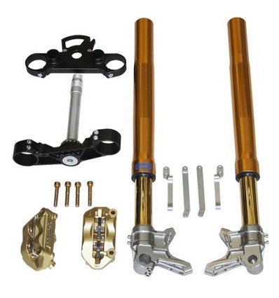 Kit forcella completo Ohlins con pinze Brembo per Yamaha T-Max 530 Kit forcella completo Ohlins con pinze Brembo per Yamaha T-Max 530