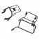Portapacchi e telai laterali neri Hepco & Becker per Kawasaki W650 99-06 e W800 dal 2011