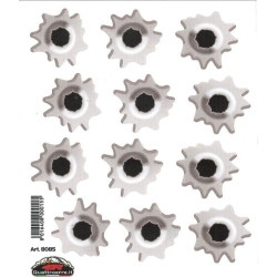 Set piccolo adesivi 4R Fori Proiettile