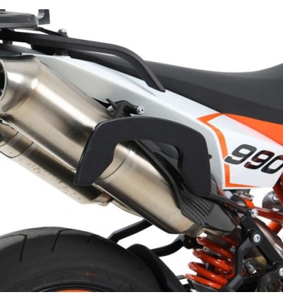 Telai laterali neri Hepco & Becker C-Bow system per KTM 990 Supermoto R Telai laterali neri Hepco & Becker C-Bow system per KTM 990 Supermoto R