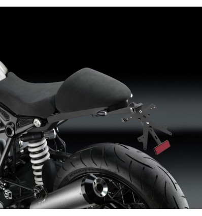 Portatarga regolabile Rizoma Fox per BMW R Nine T senza faro post. Portatarga regolabile Rizoma Fox per BMW R Nine T senza faro post.