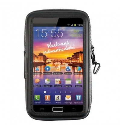 Custodia Cellular Line da manubrio specifica per navigatori GPS fino a 5,4' Custodia Cellular Line da manubrio specifica per navigatori GPS fino a 5,4'