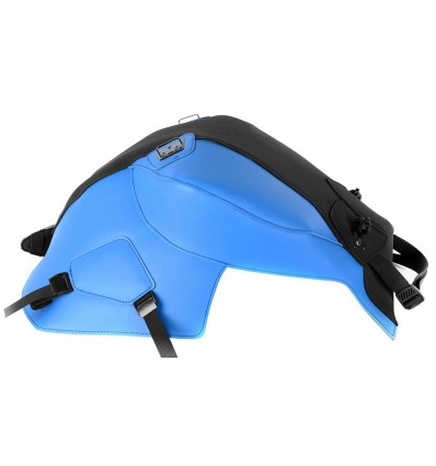 Copriserbatoio Bagster per BMW F800R 2015 in similpelle nero opaco e azzurro Copriserbatoio Bagster per BMW F800R 2015 in similpelle nero opaco e azzurro