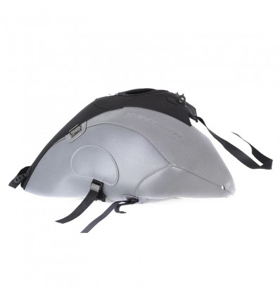 Copriserbatoio Bagster per Suzuki V-Strom DL 650 in similpelle nero opaco e grigio acciaio