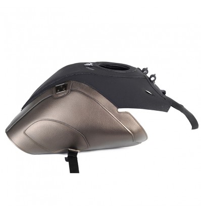 Copriserbatoio Bagster per Suzuki V-Strom DL 1000 in similpelle nero opaco e bronzo
