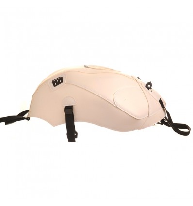 Copriserbatoio Bagster per Triumph Speed Triple 1050 in similpelle bianco