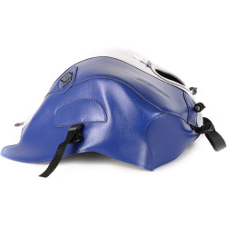 Copriserbatoio Bagster per Yamaha YZF125R in similpelle blu baltico e argento