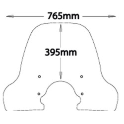 Parabrezza Isotta per Piaggio Carnaby Cruiser 300