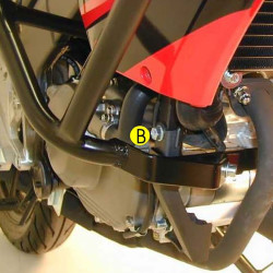 Paramotore nero Hepco & Becker per Honda CBF125 09-14