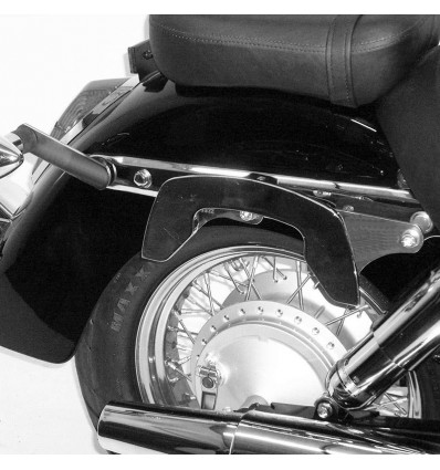 Telai laterali neri Hepco & Becker C-Bow system per Honda VT750 Shadow dal 2008 Telai laterali neri Hepco & Becker C-Bow system per Honda VT750 Shadow dal 2008