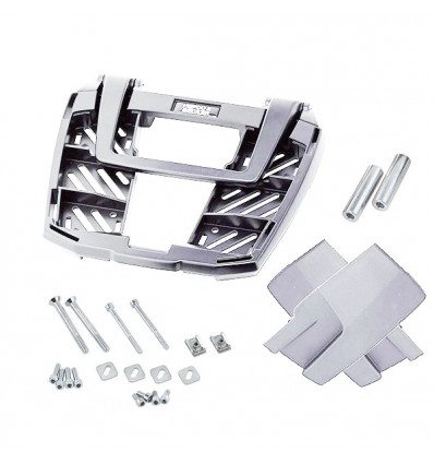 Portapacchi argento Hepco & Becker Easy Rack per Yamaha FZ6 Fazer 07-09