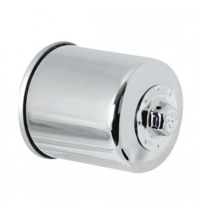 Filtro olio KN 303C cromato per moto Honda, Kawasaki, Yamaha...