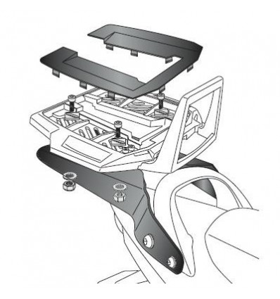 Portapacchi Hepco & Becker Alu Rack per Suzuki GSX 1400 01-04 Portapacchi Hepco & Becker Alu Rack per Suzuki GSX 1400 01-04