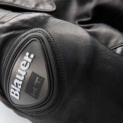 Giacca da moto in pelle Blauer TRINITY da donna nera Giacca da moto in pelle Blauer TRINITY da donna nera