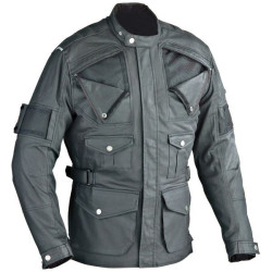 Giacca Ixon Hunter nera effetto cerato Giacca Ixon Hunter nera effetto cerato