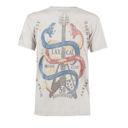 T-Shirt Rude Riders da uomo Star White con stampa T-Shirt Rude Riders da uomo Star White con stampa