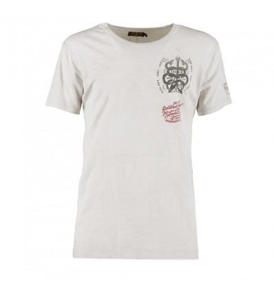 T-Shirt Rude Riders da uomo Star White con stampa T-Shirt Rude Riders da uomo Star White con stampa
