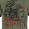 T-Shirt Rude Riders da uomo Forest Green con stampa T-Shirt Rude Riders da uomo Forest Green con stampa