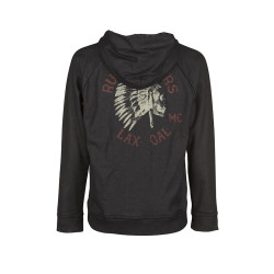 Felpa Rude Riders da uomo Black Leather con stampa Felpa Rude Riders da uomo Black Leather con stampa