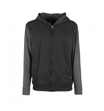 Felpa con zip Rude Riders da uomo Black Leather Felpa con zip Rude Riders da uomo Black Leather