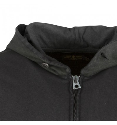 Felpa con zip Rude Riders da uomo Black Leather Felpa con zip Rude Riders da uomo Black Leather