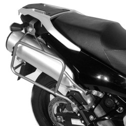 Coppia telai laterali neri Hepco & Becker Lock It per Kawasaki KLV 1000 04-05