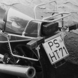 Portapacchi e telai laterali Hepco & Becker neri per Laverda 1000 RGS 1983