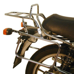 Portapacchi e telai laterali Hepco & Becker cromati per Moto Guzzi V35 I/II