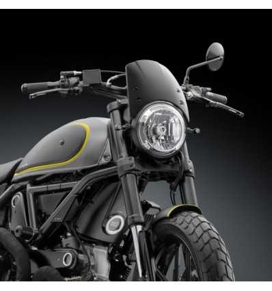 Cupolino in alluminio Rizoma per Ducati Scrambler nero Cupolino in alluminio Rizoma per Ducati Scrambler nero