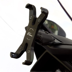 Supporto per iPhone 3 e 4 Performance1 per Yamaha T-Max 500 01-11 E T-Max 530 2012 argento