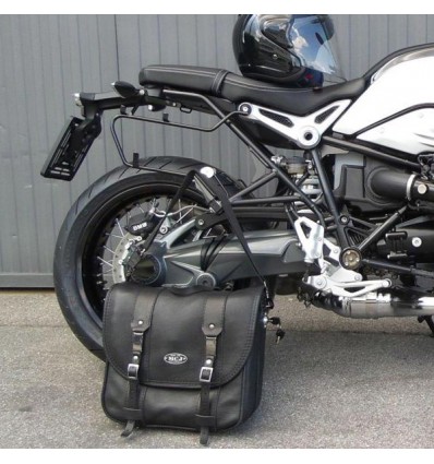 Borsa laterale MCJ in pelle nera per BMW R-Nine-T Borsa laterale MCJ in pelle nera per BMW R-Nine-T