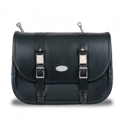 Borsa laterale MCJ in pelle nera per BMW R-Nine-T 