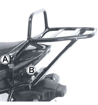 Portapacchi nero Hepco & Becker Alu Rack per Suzuki SFV 650 Gladius dal 2009 Portapacchi nero Hepco & Becker Alu Rack per Suzuki SFV 650 Gladius dal 2009