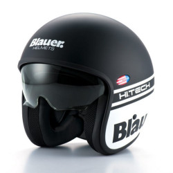 Casco Blauer Pilot 1.1 con visierino a scomparsa nero opaco Casco Blauer Pilot 1.1 con visierino a scomparsa nero opaco