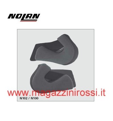 Guanciali ricambio casco Nolan N100E, N101, N102 e XLite X1001 Guanciali ricambio casco Nolan N100E, N101, N102 e XLite X1001